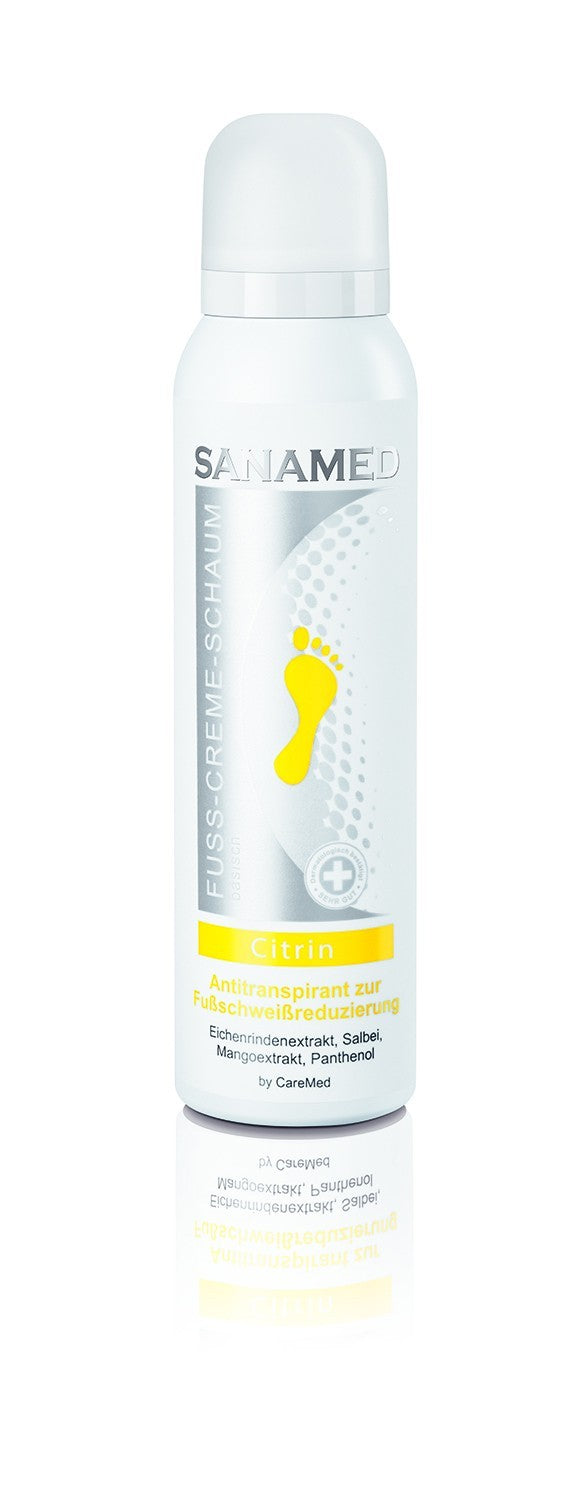 Sanamed Fuss Creme Schaum Citrin 150ml