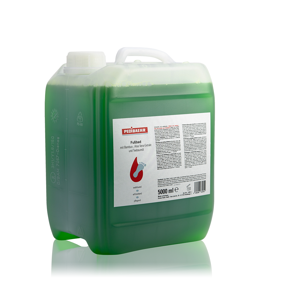 Pedibaehr Fußbad mit Bambus-, Aloe Vera-Extrakt und Teebaumöl 5000ml
