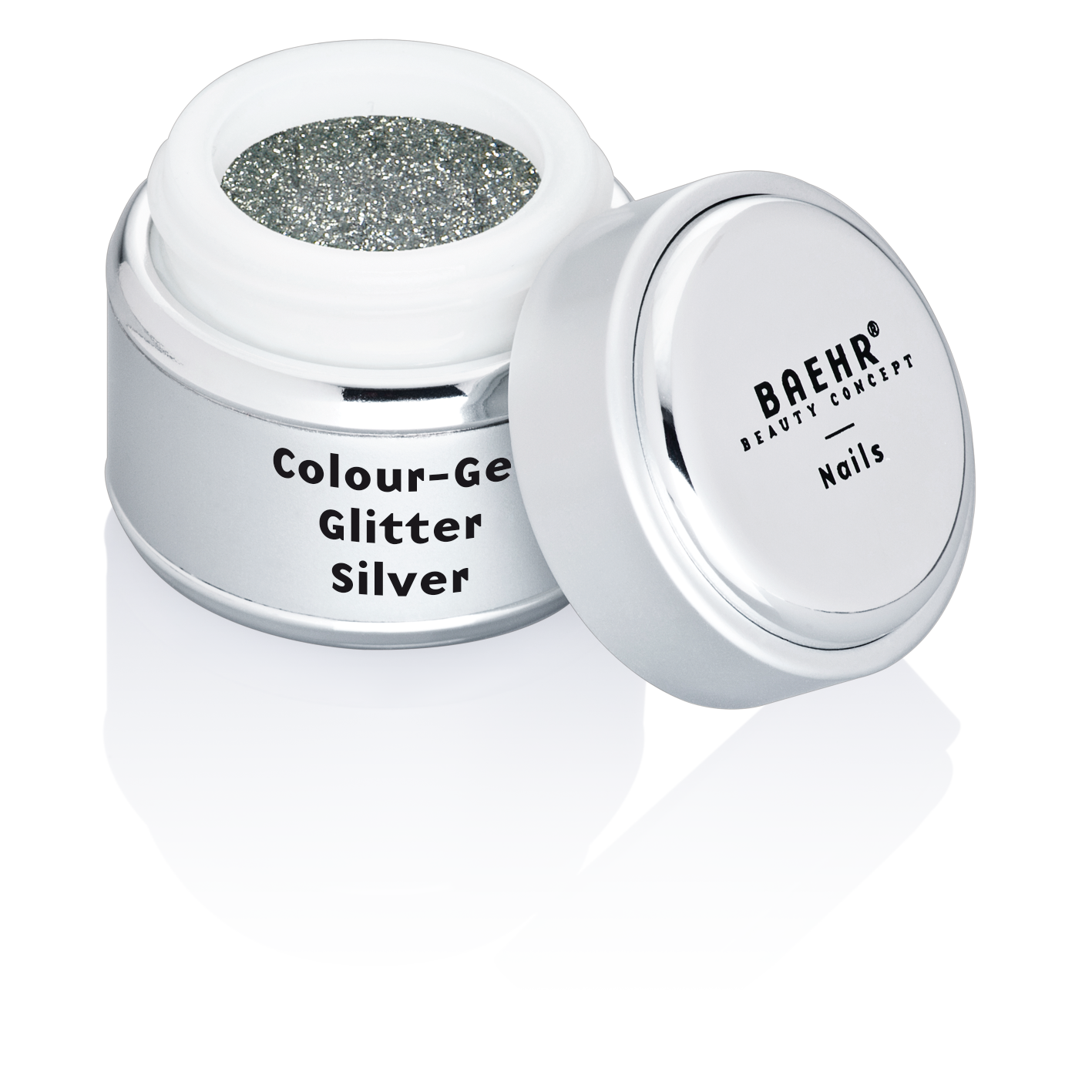 Beahr Beauty Concept Farbgel glitter silver 5 ml