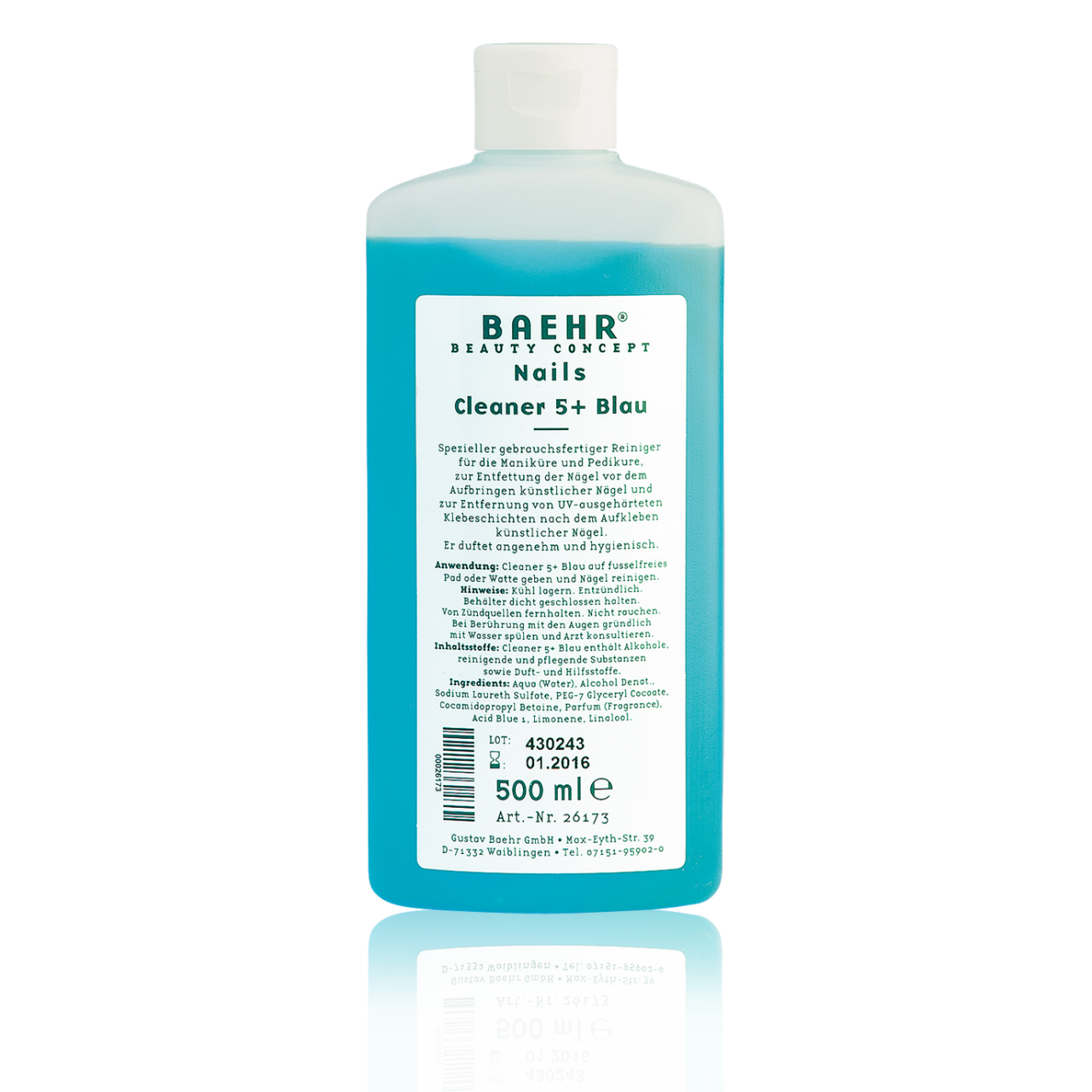 Beahr Beauty Concept Cleaner 5+ blau 500 ml