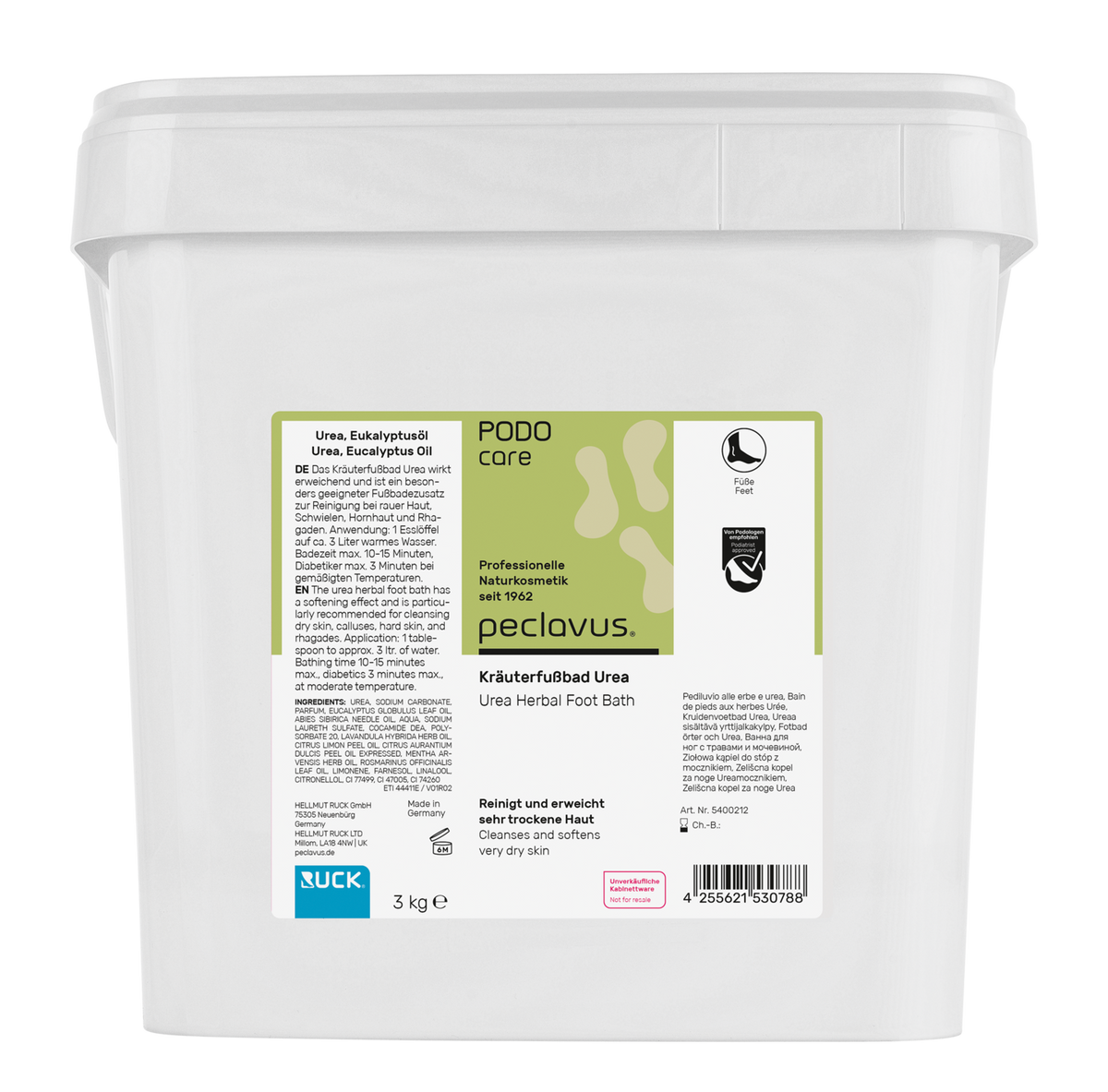Peclavus PODOcare Kräuterfußbad Urea, sehr trockene Haut 3 kg