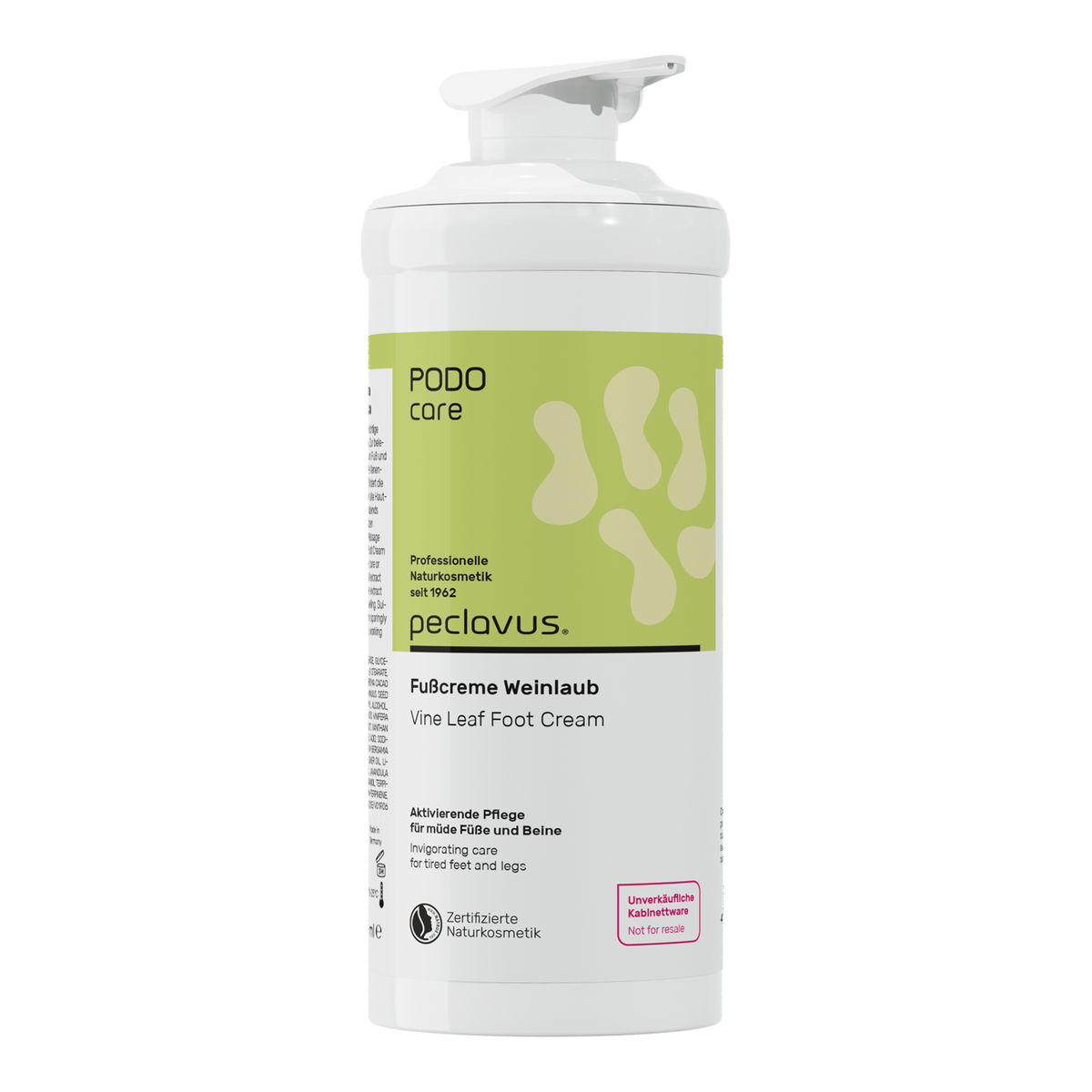 Peclavus PODOcare Fußcreme Weinlaub, müde Füße 500 ml