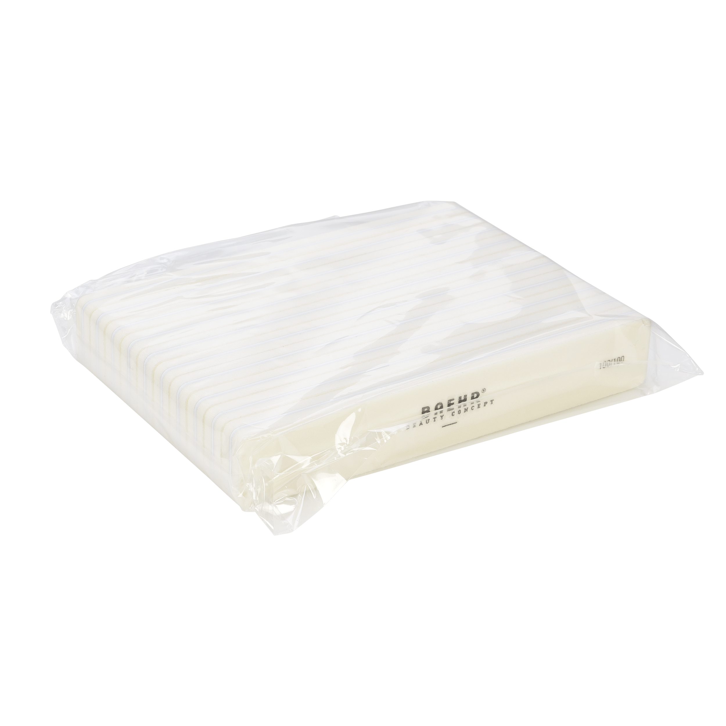 BAEHR BEAUTY CONCEPT Bufferfeile "WEISS" Körnung 100/100, 10 Stk.