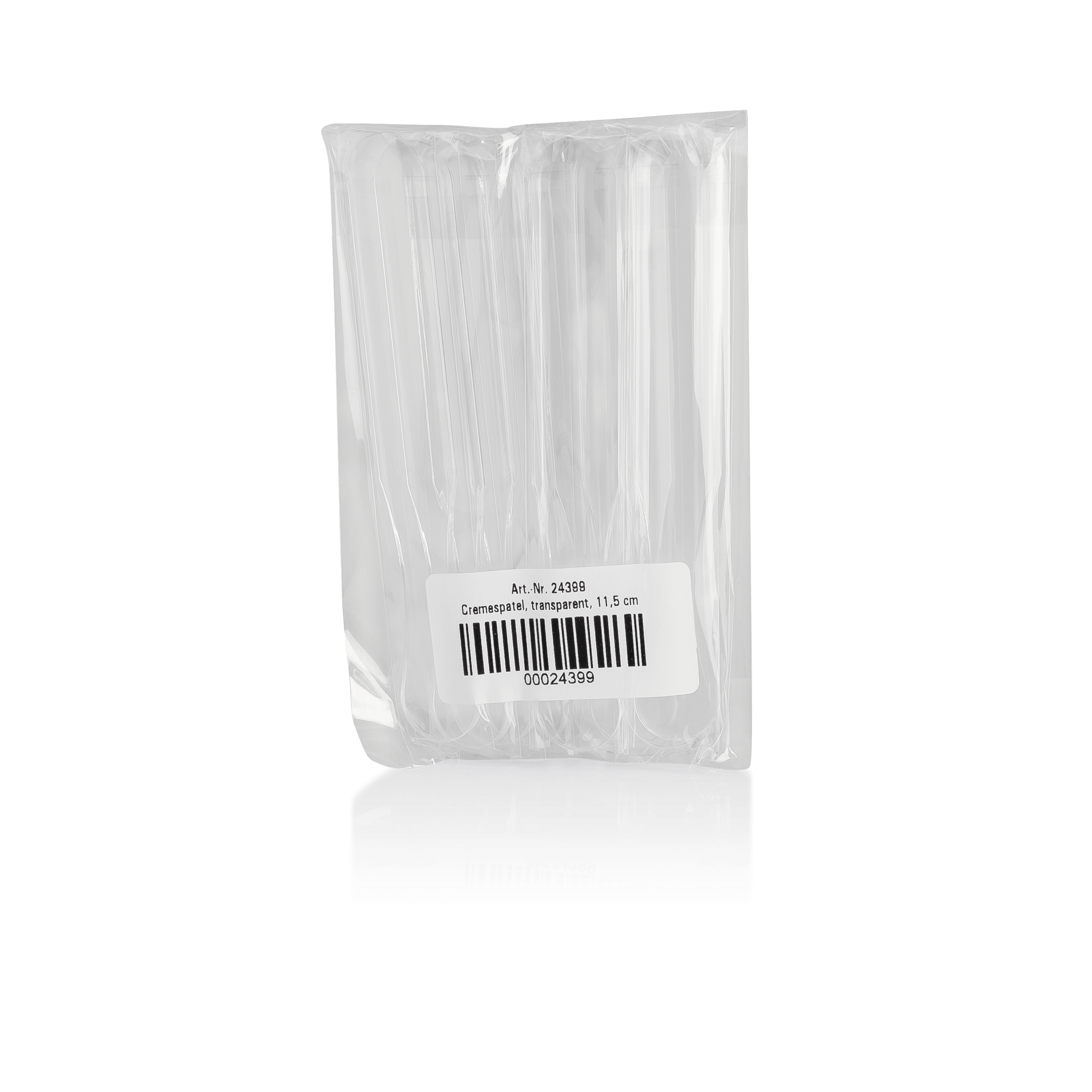 BAEHR Cremespatel transparent 11,5 cm, 10 Stück