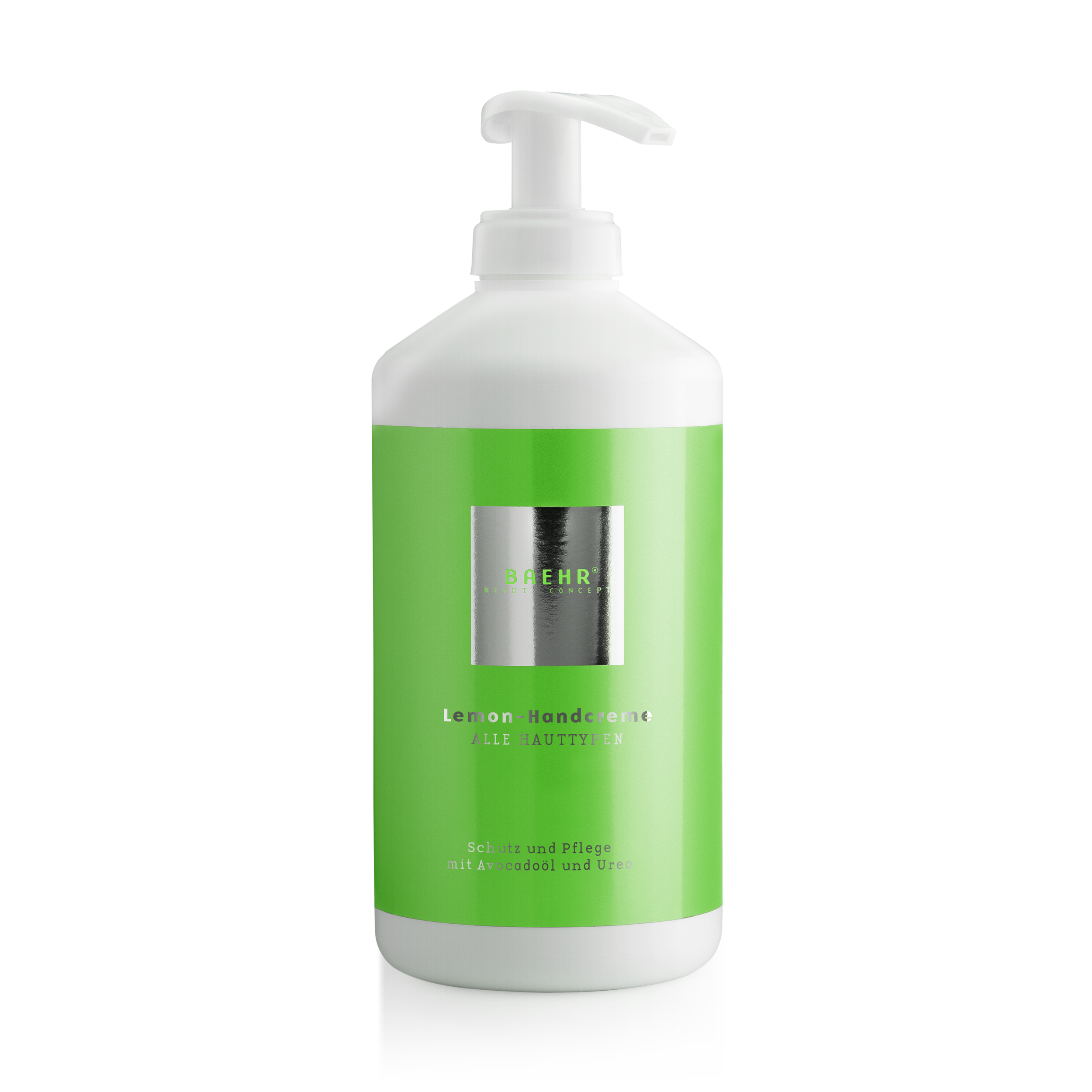 BAEHR BEAUTY CONCEPT Lemon-Handcreme mit Avocadoöl und Urea Praxisdose 500 ml