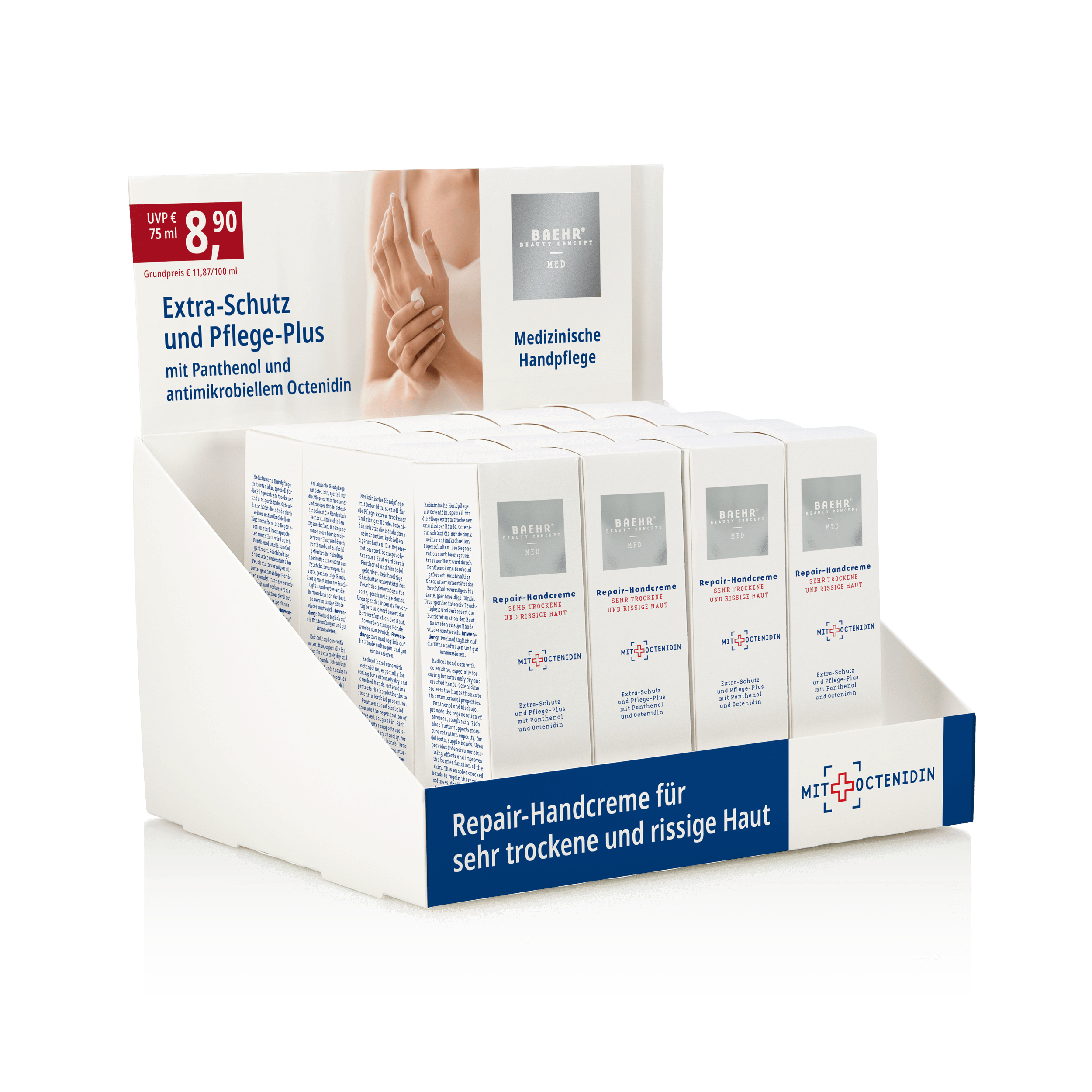 BAEHR Repair-Handcreme Thekendisplay 16 × 75 ml