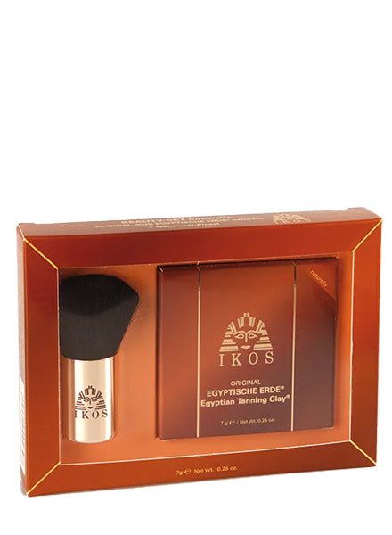 IKOS Beauty Set Egyptische Erde Naturelle & Kabuki-Pinsel