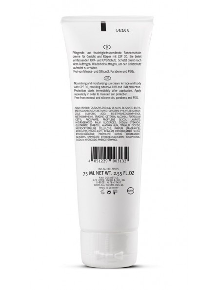 RAU Cosmetics Sensitive Sun Face & Body SPF 30 - 75 ml
