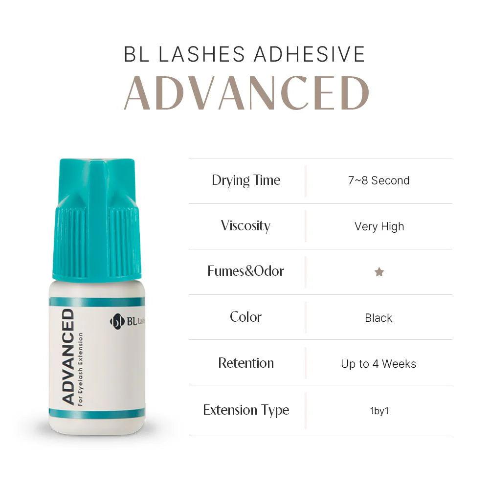 BL Lashes Wimpernkleber Advanced schwarz 5g