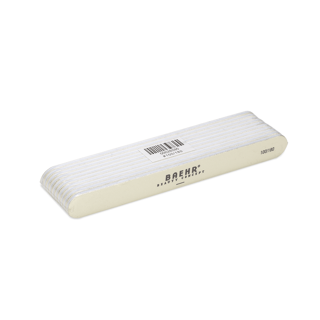 BAEHR BEAUTY CONCEPT Profifeile "WEISS" Logo, Körnung 100/180 10 Stk.