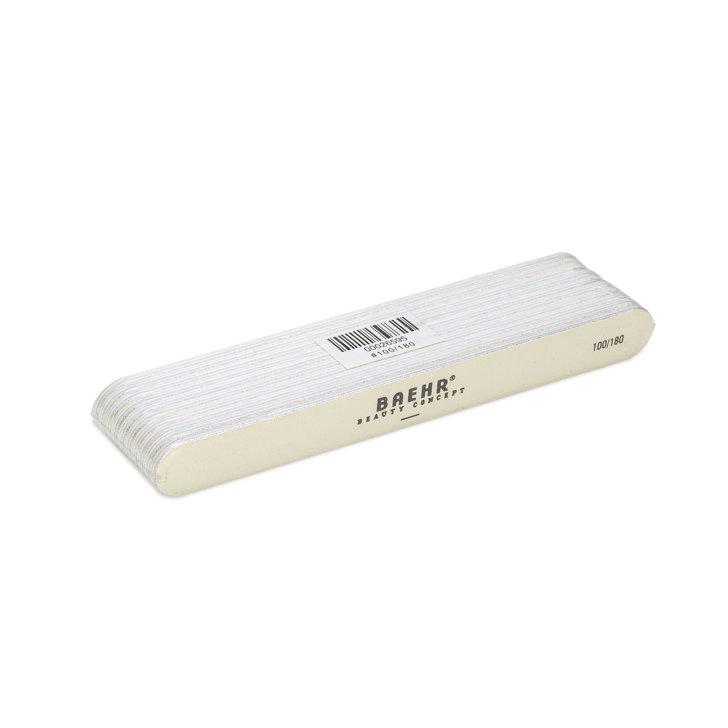 BAEHR BEAUTY CONCEPT Profifeile "WEISS" Logo, Körnung 100/180 10 Stk.