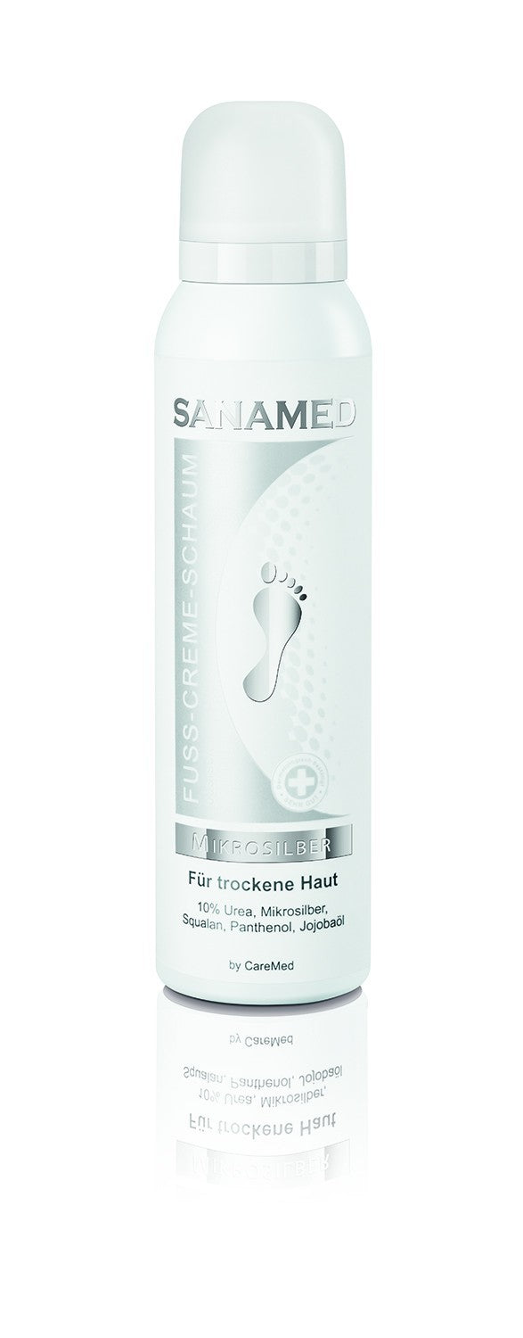Sanamed Fuss Creme Schaum Mikrosilber 150ml