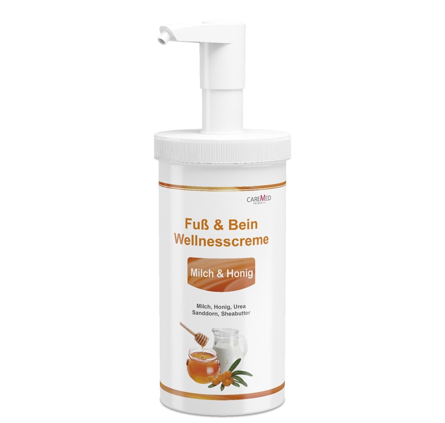 CareMed Fuß- und Bein Wellnesscreme 450ml