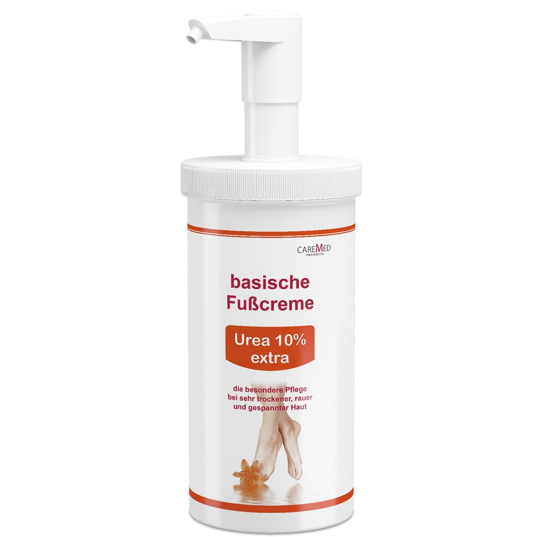 CareMed Basische Fußcreme Urea 10% extra 450ml
