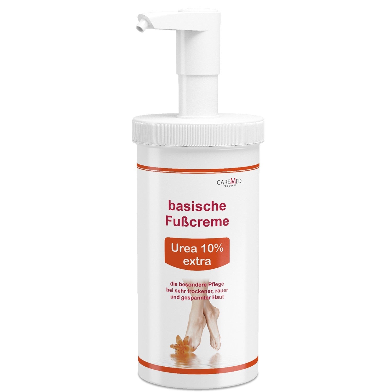 CareMed Basische Fußcreme Urea 10% extra 450ml