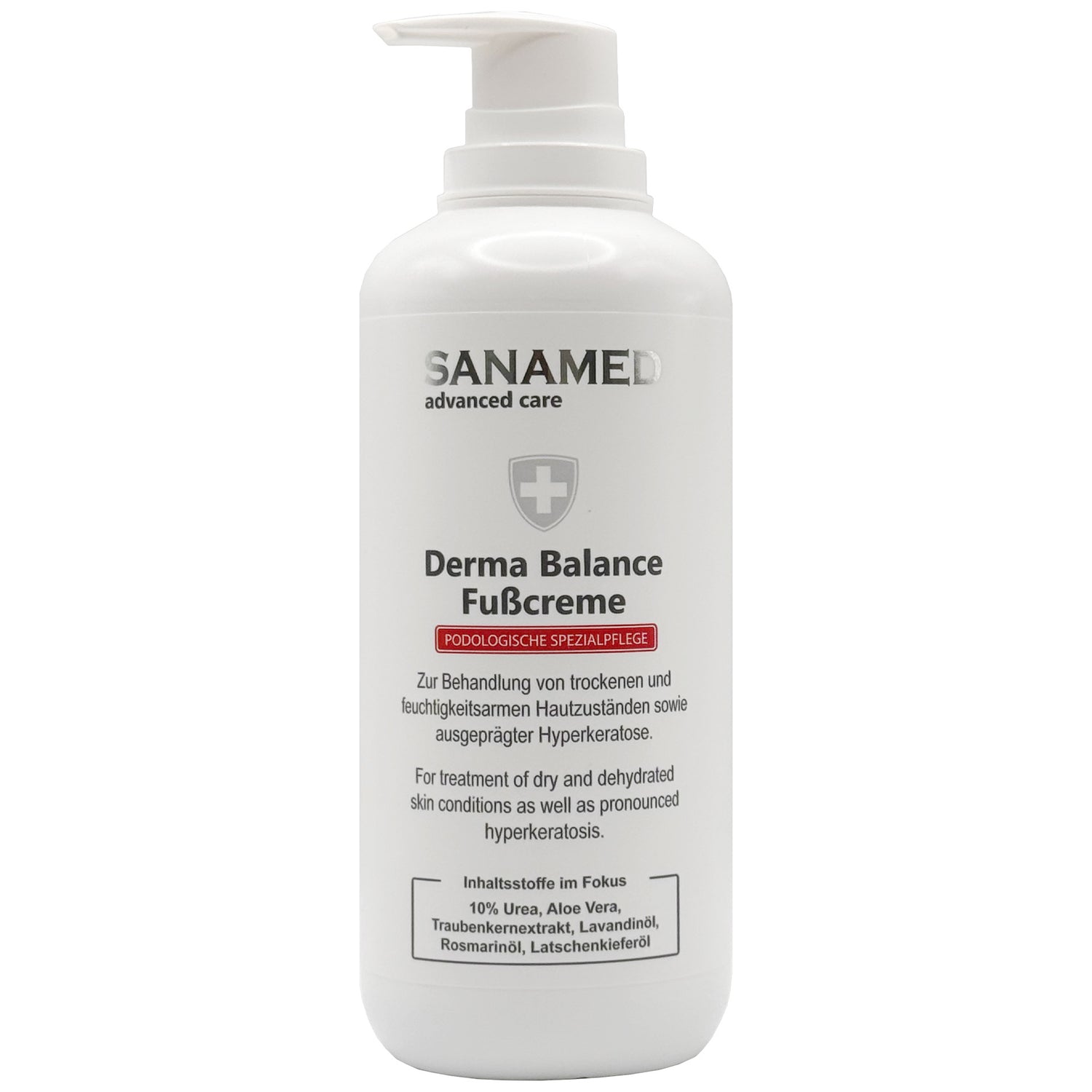 CareMed Basische Fußcreme Urea 10% extra 450ml