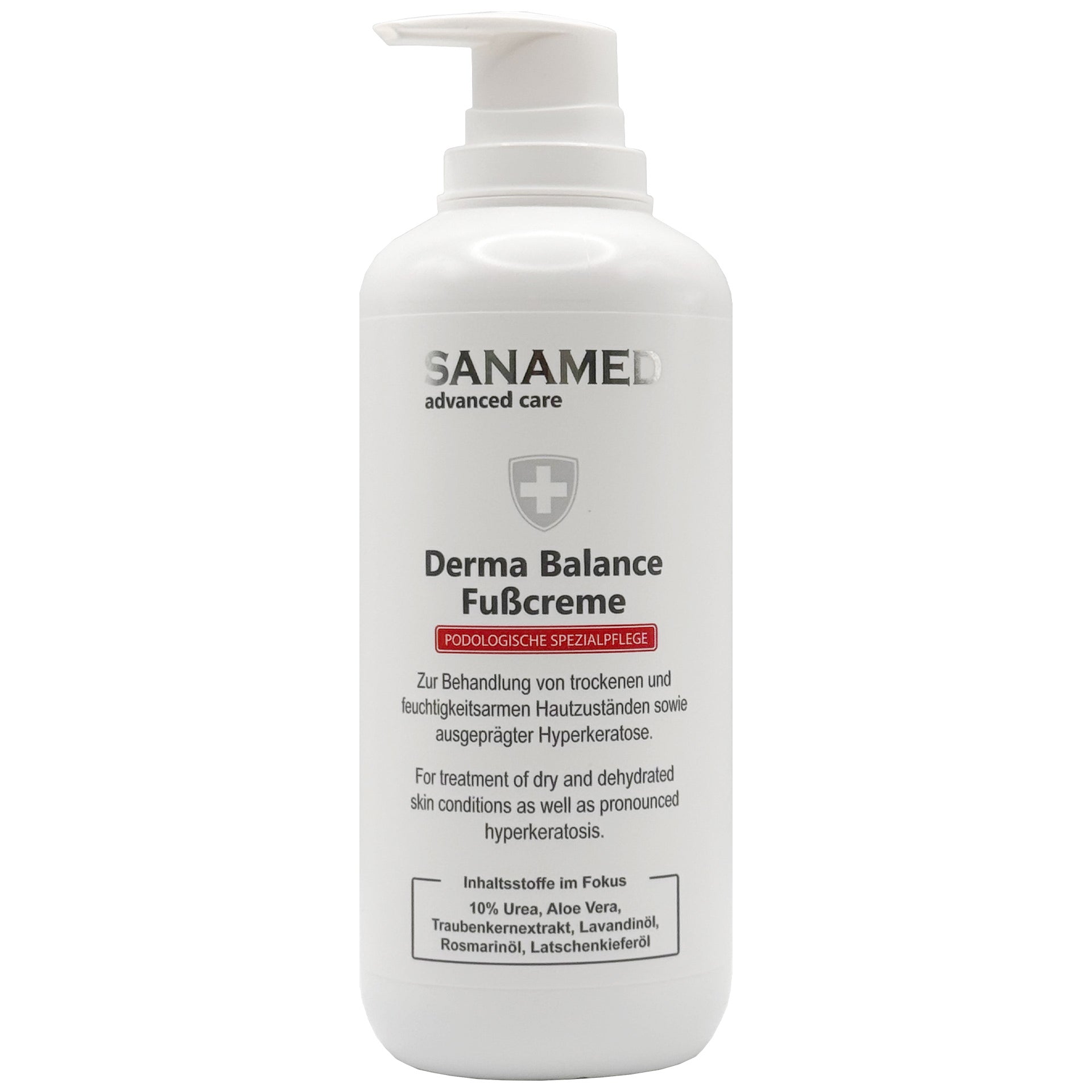 CareMed Basische Fußcreme Urea 10% extra 450ml