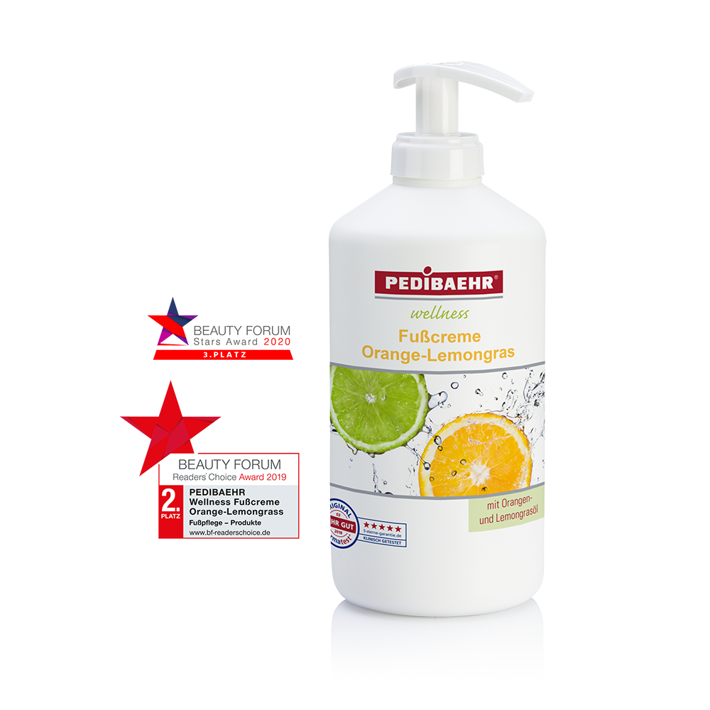 Pedibaehr Fußcreme Orange-Lemongrass 500ml