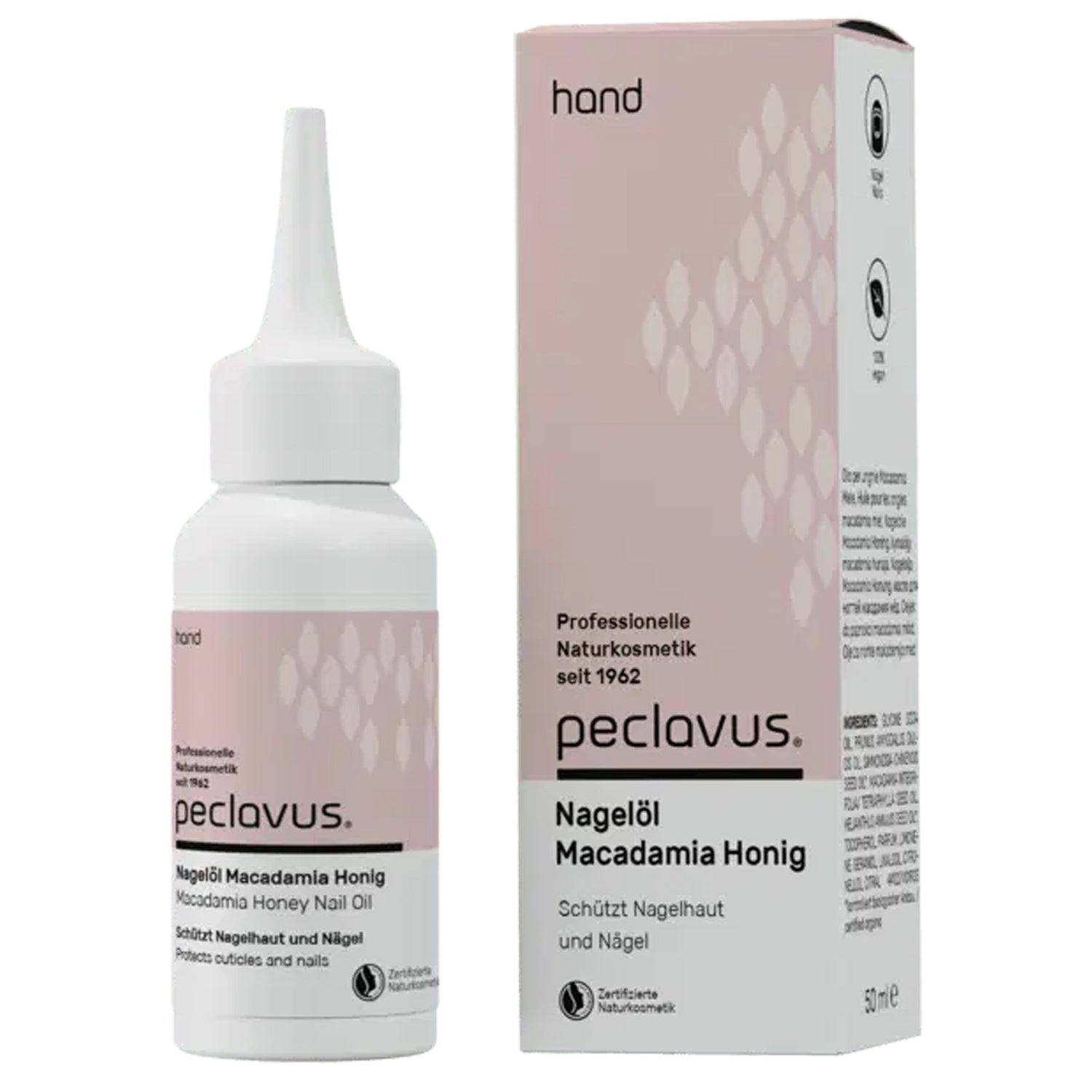 Peclavus hand Nagelöl Macadamia Honig | Schützen 50ml