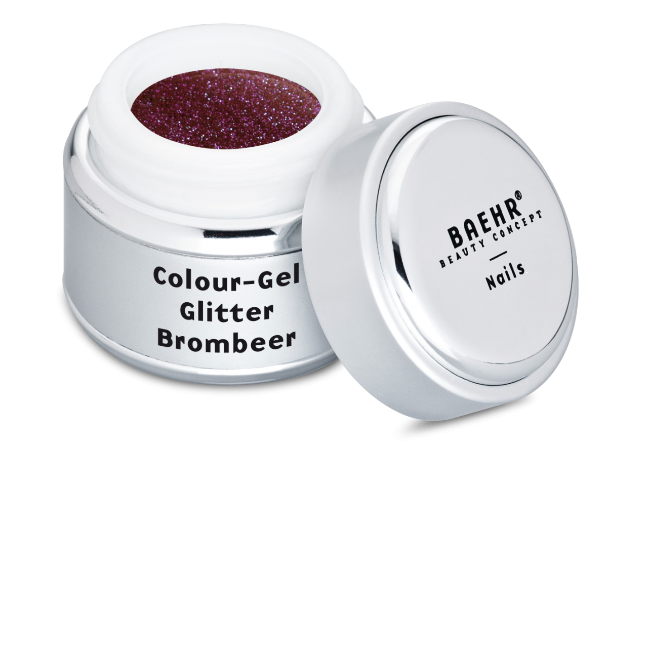 Beahr Beauty Concept Farbgel glitter brombeer 5 ml