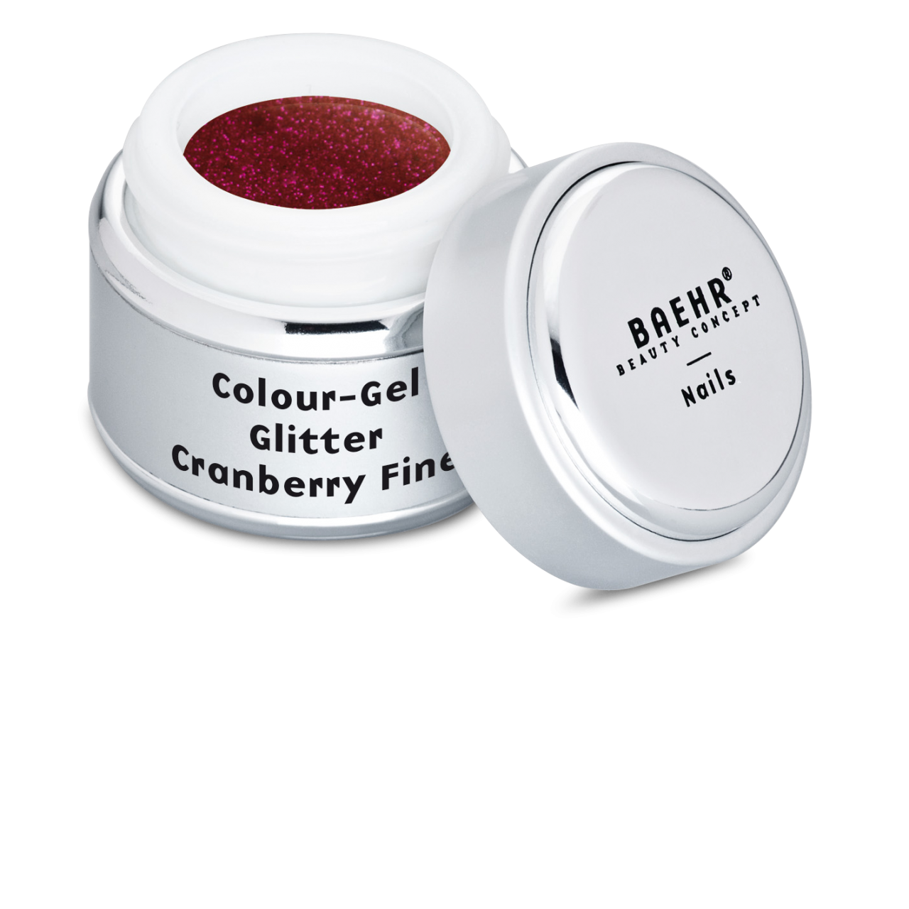 Beahr Beauty Concept Farbgel glitter cranberry fine 5 ml