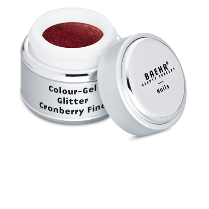 Beahr Beauty Concept Farbgel glitter cranberry fine 5 ml