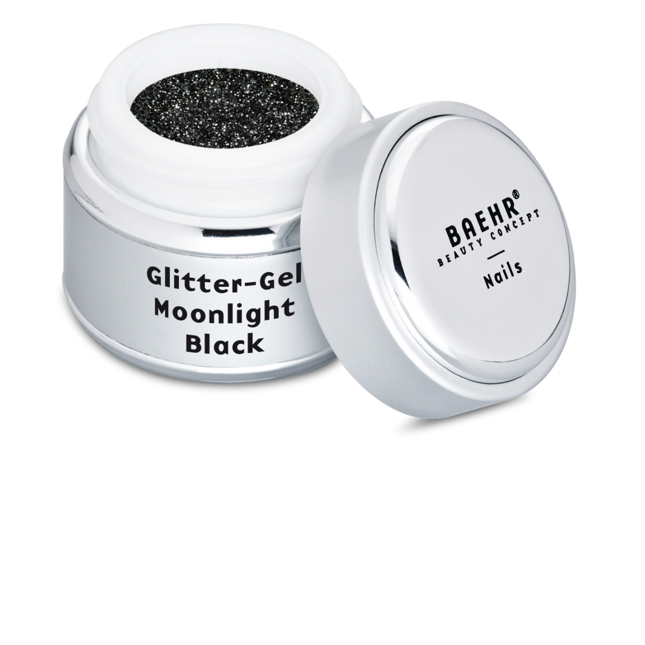 Beahr Beauty Concept Farbgel glitter moon light black 5 ml