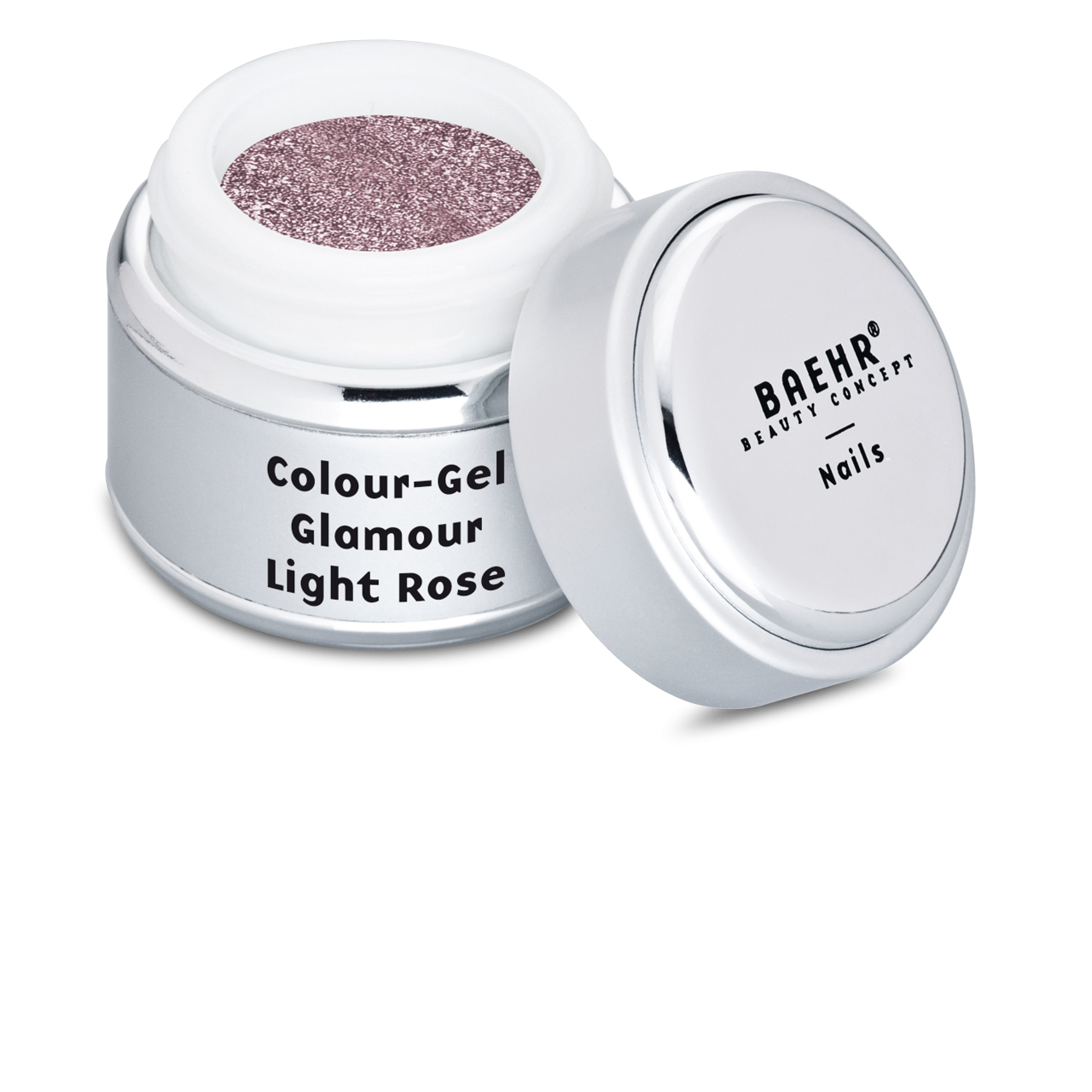 Beahr Beauty Concept Farbgel glitter light rosé 5 ml