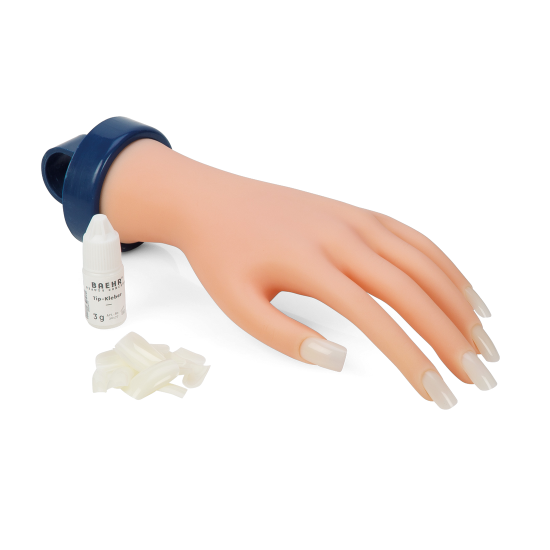 Beahr Beauty Concept Übungshand (1 Paar) inkl. 10 Tips 1 Tipkleber