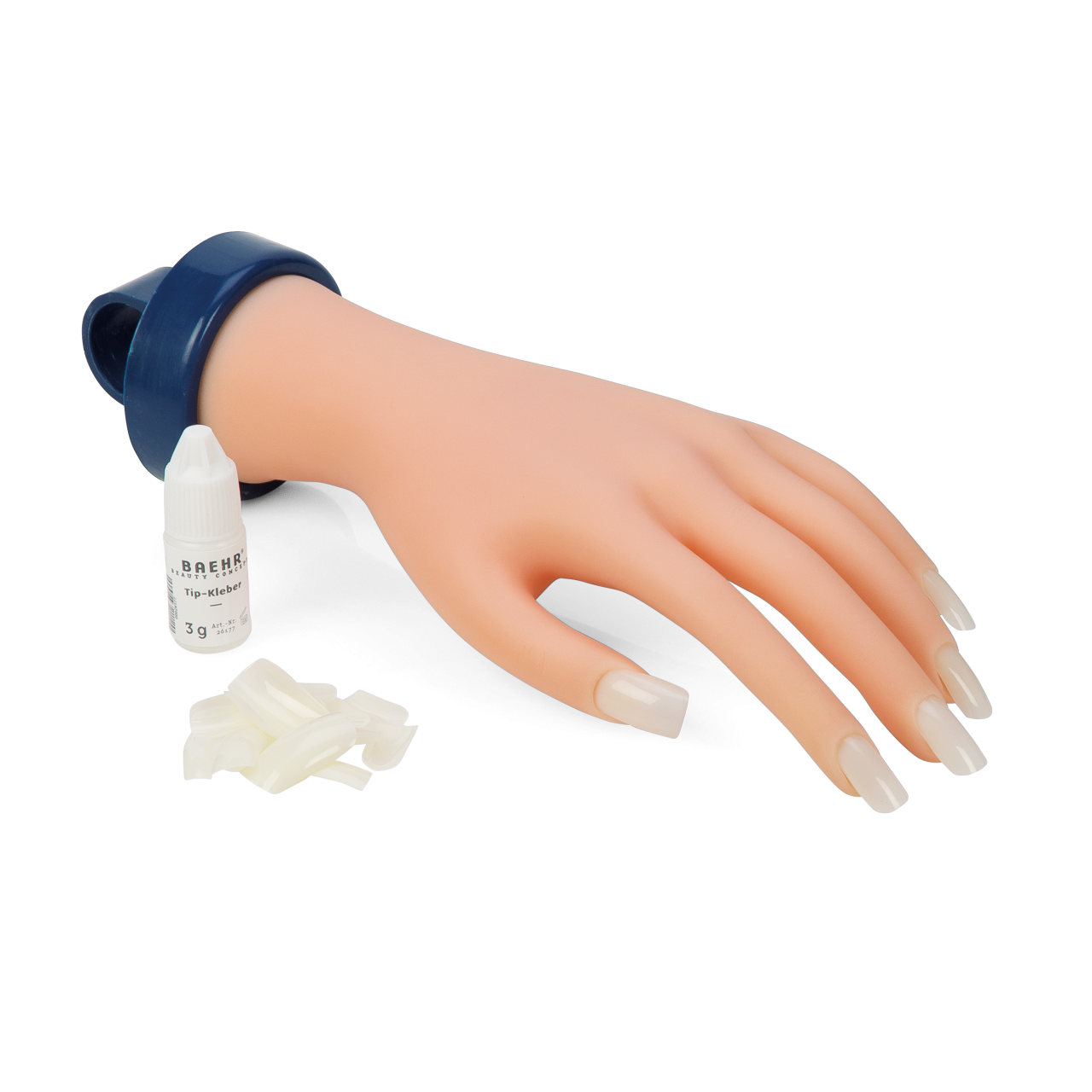 Beahr Beauty Concept Übungshand (1 Paar) inkl. 10 Tips 1 Tipkleber