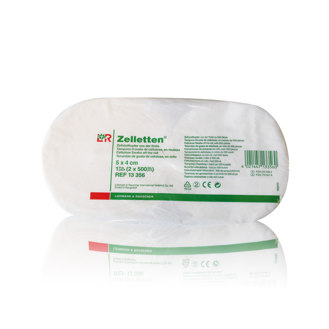Beahr Beauty Concept Zellstoff-Tupfer 4x5 cm (2 Rollen à 500 im Beutel)