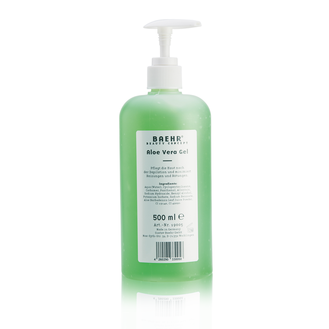 Aloe Vera Gel Flasche inkl. Pumpe