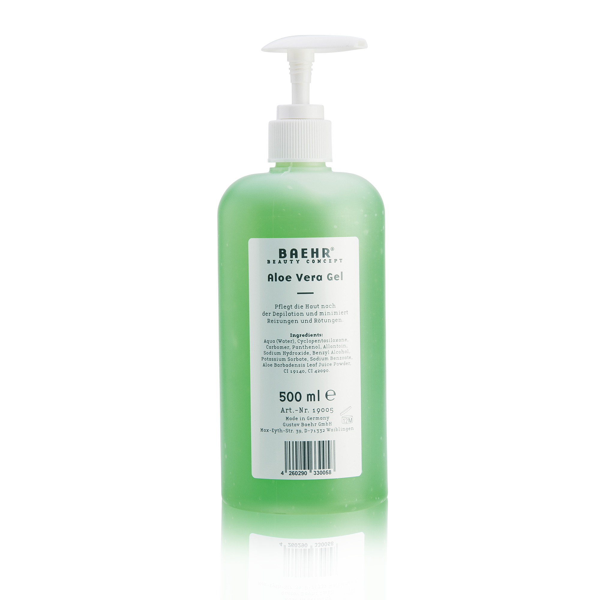 Aloe Vera Gel Flasche inkl. Pumpe