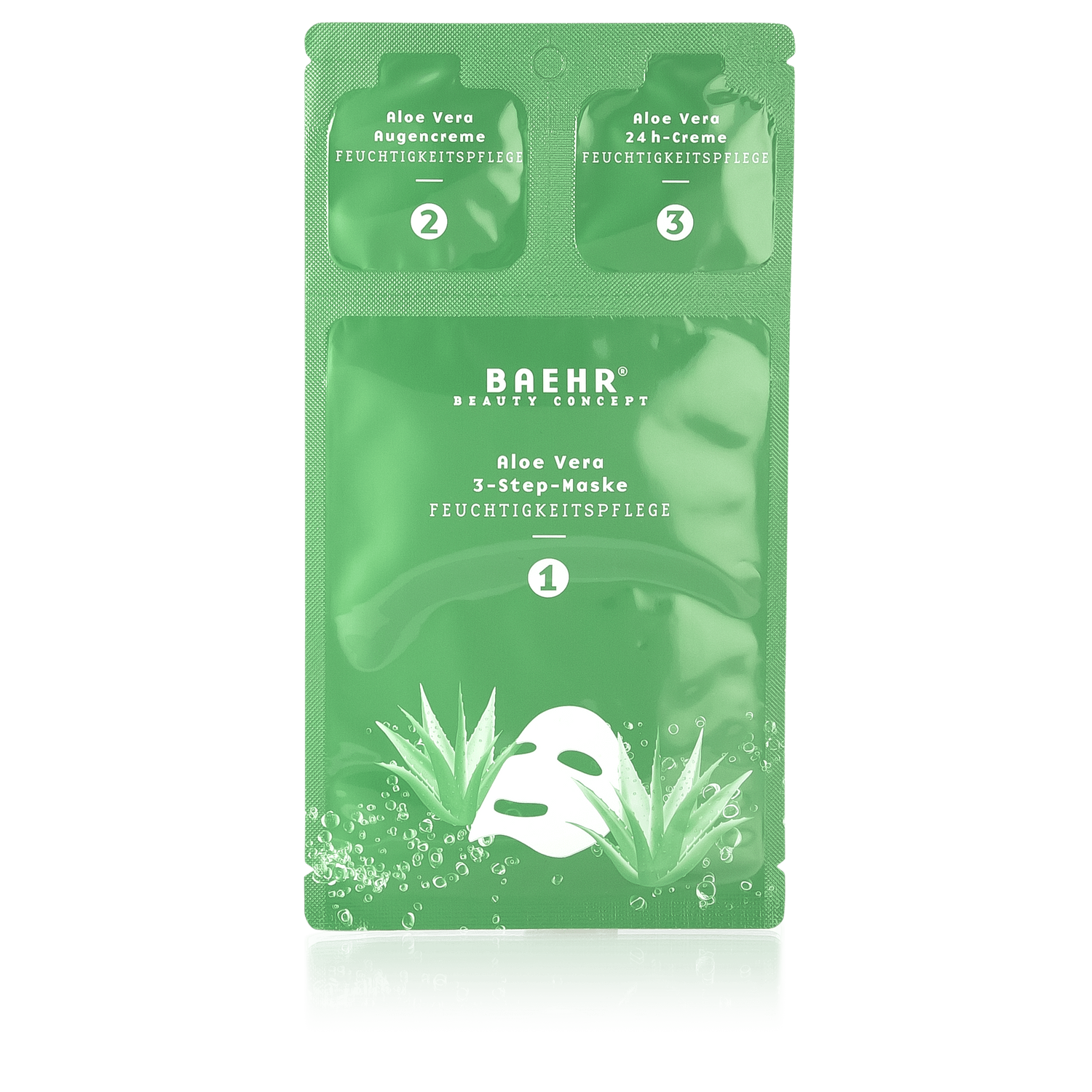 BAEHR BEAUTY CONCEPT Aloe Vera 3-Step-Maske 5 Stk.
