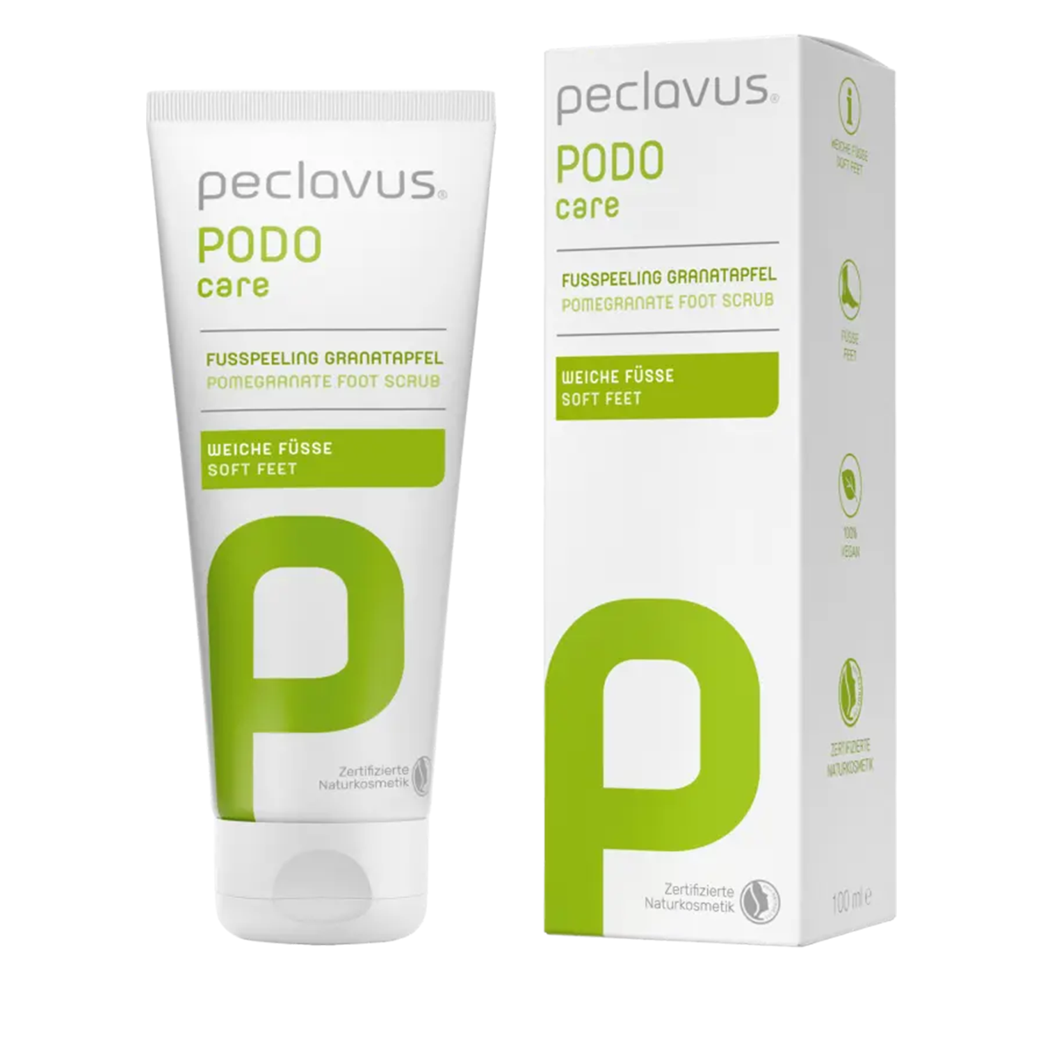 Peclavus PODOcare Fußpeeling Granatapfel 100ml