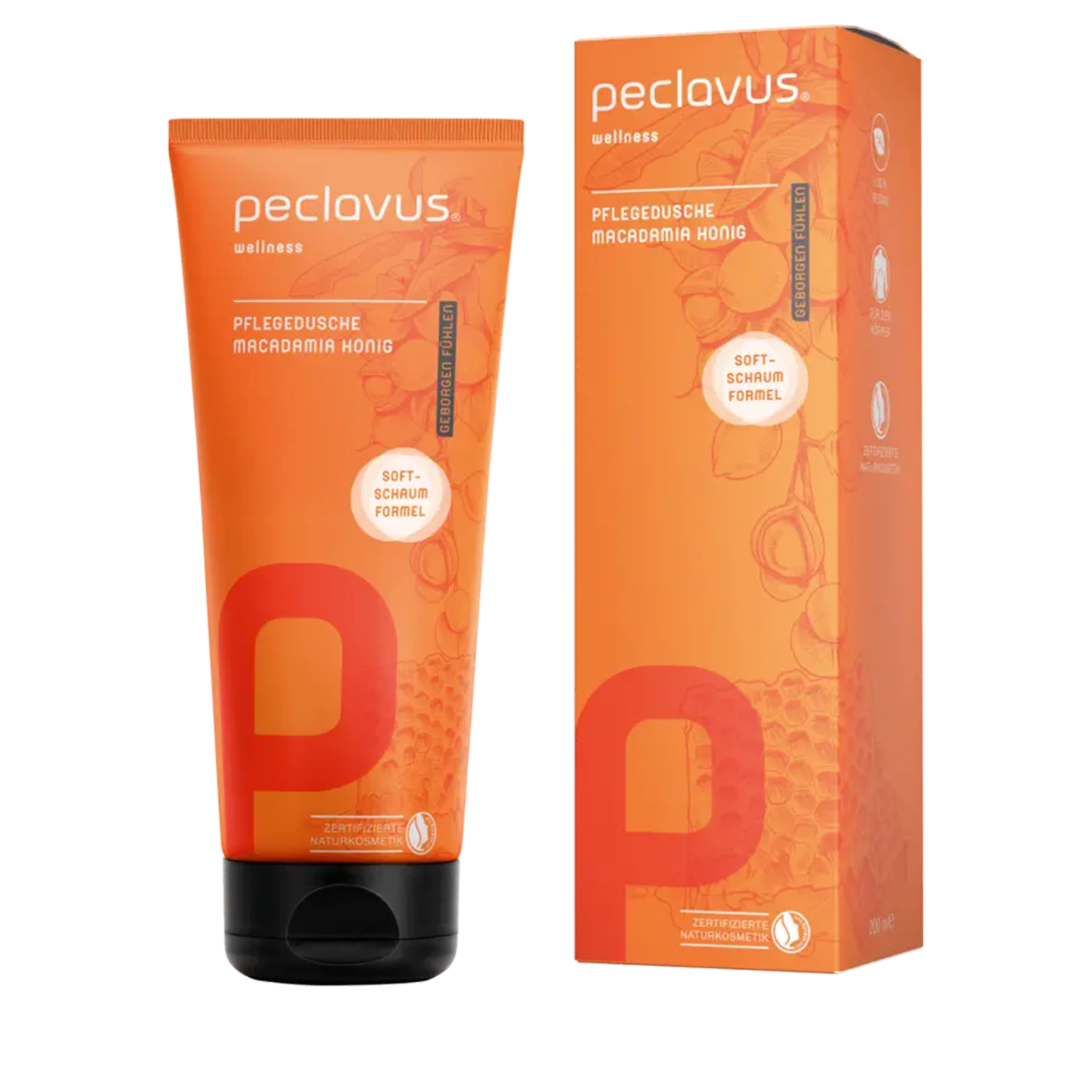 Peclavus wellness Pflegedusche Macadamia Honig 200ml