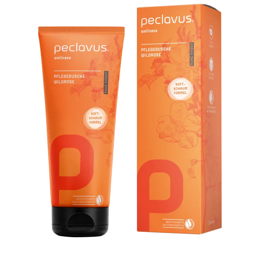 Peclavus wellness Pflegedusche Wildrose 200ml
