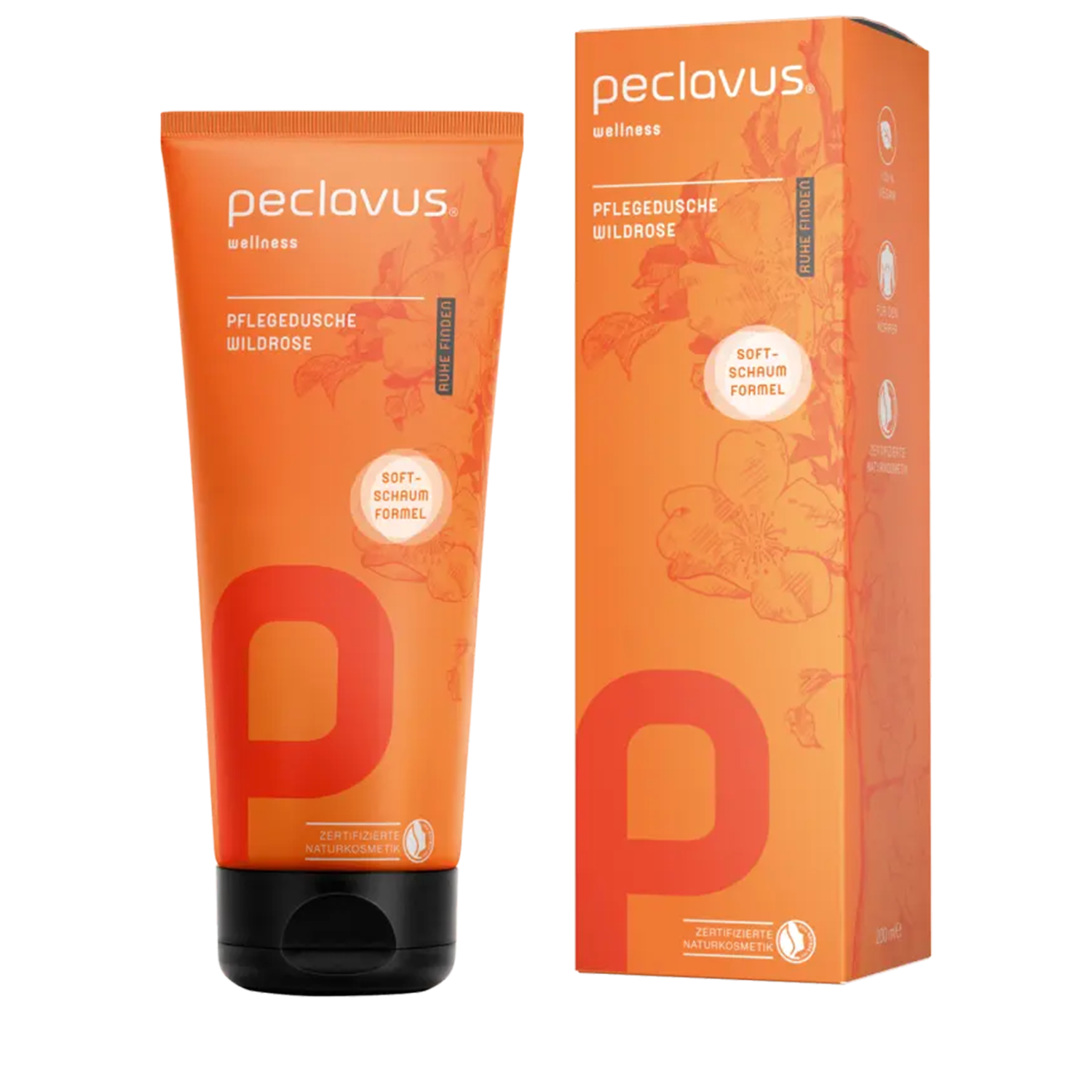 Peclavus wellness Pflegedusche Wildrose 200ml