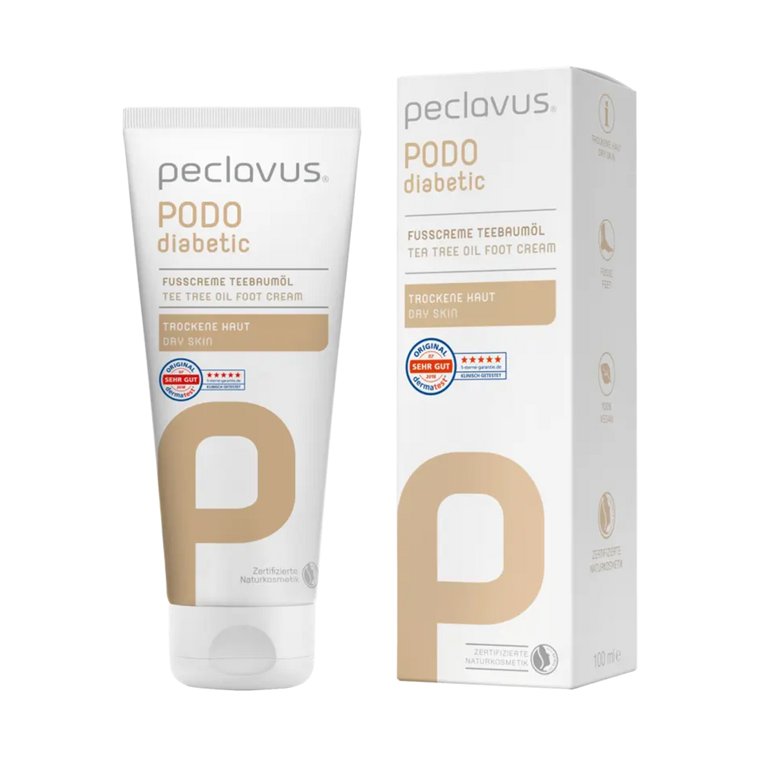 Peclavus PODOdiabetic Fußcreme Teebaumöl 100ml