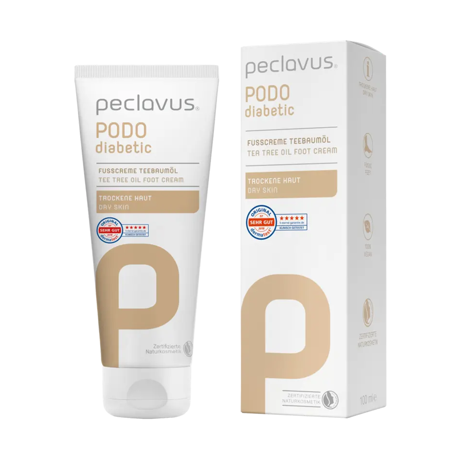 Peclavus PODOdiabetic Fußcreme Teebaumöl 100ml