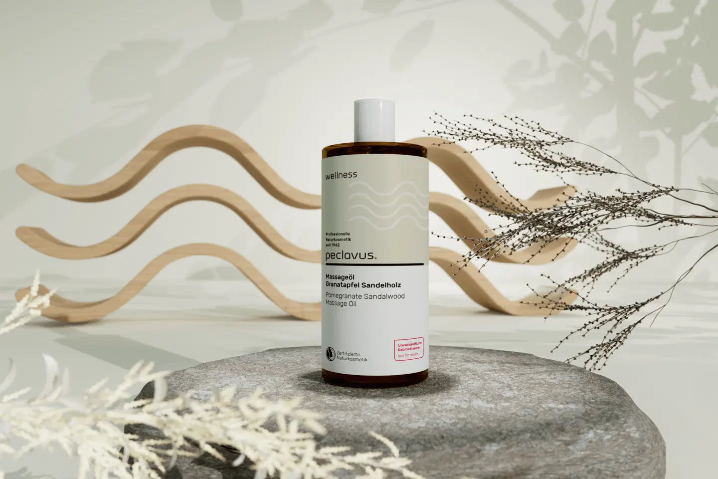 Peclavus wellness Massageöl Granatapfel Sandelholz 500ml