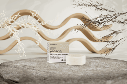 Peclavus wellness Pflegedusche fest 2-in-1 für Haut &amp; Haar, Orange Eukalyptus 80 g