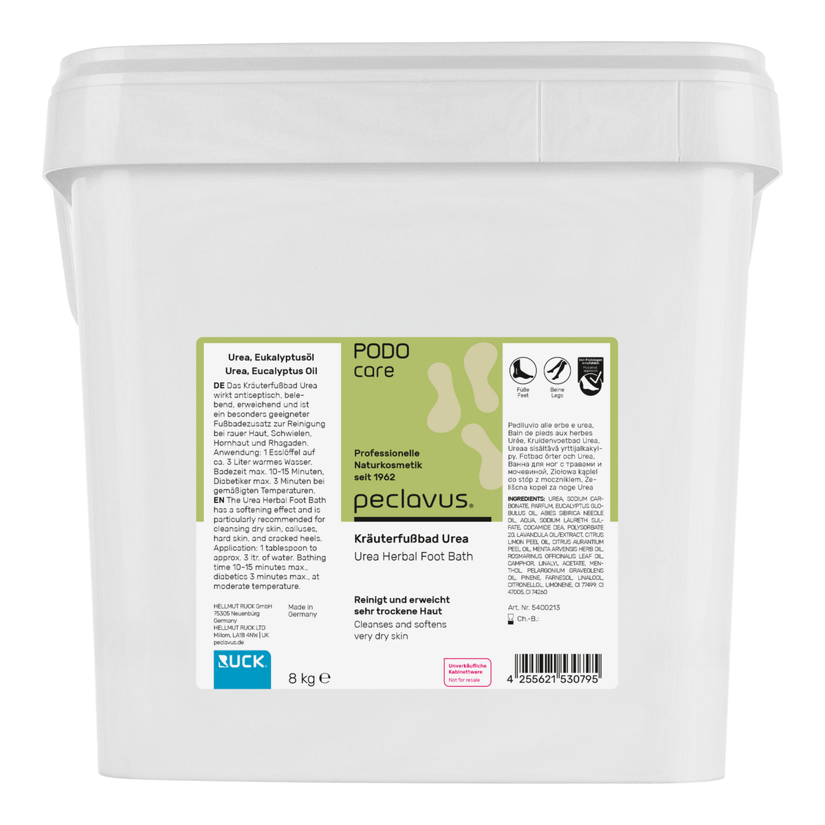 Peclavus PODOcare Kräuterfußbad Urea, sehr trockene Haut 8 kg