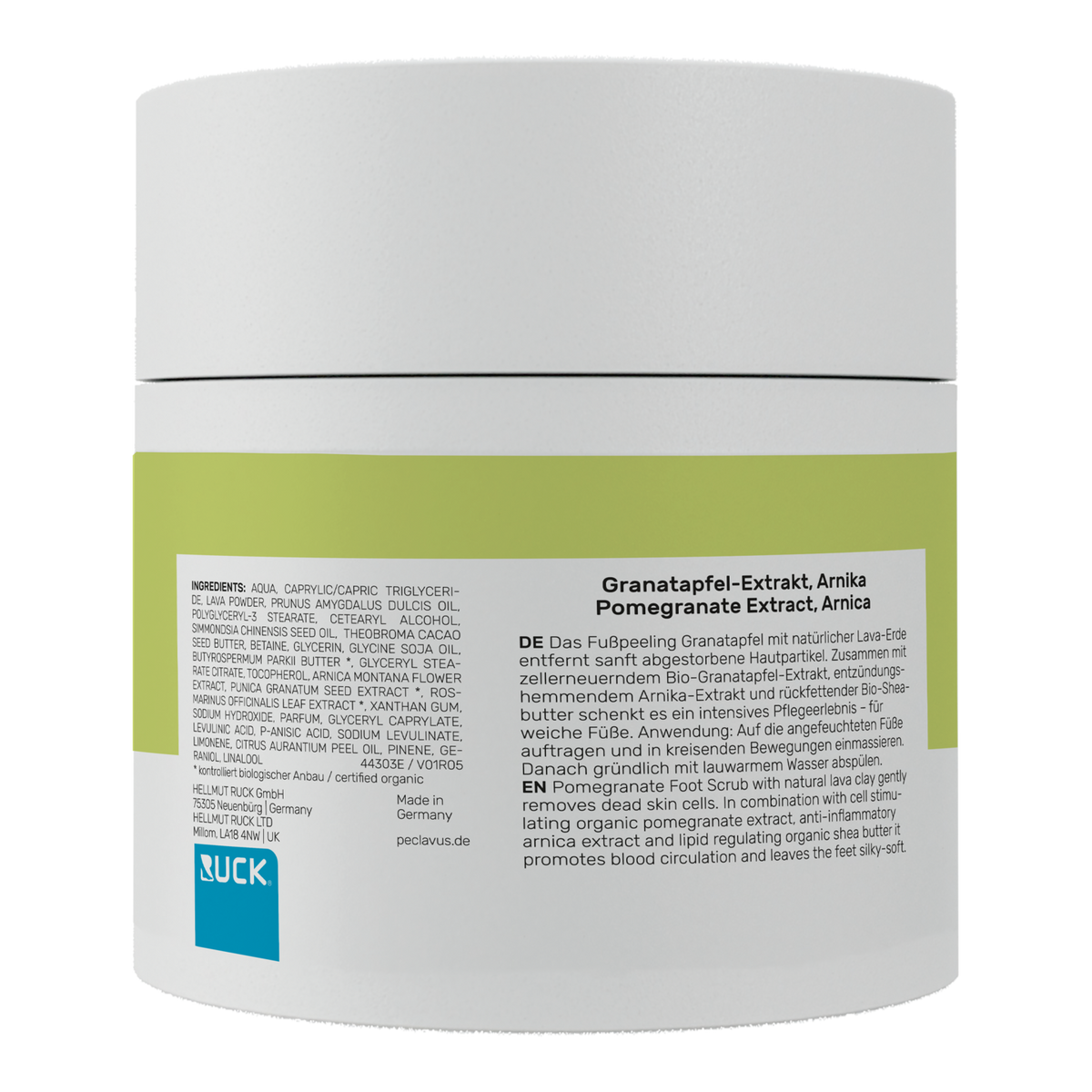Peclavus PODOcare Fußpeeling Granatapfel, regenerationsbedürftige Haut 250 ml