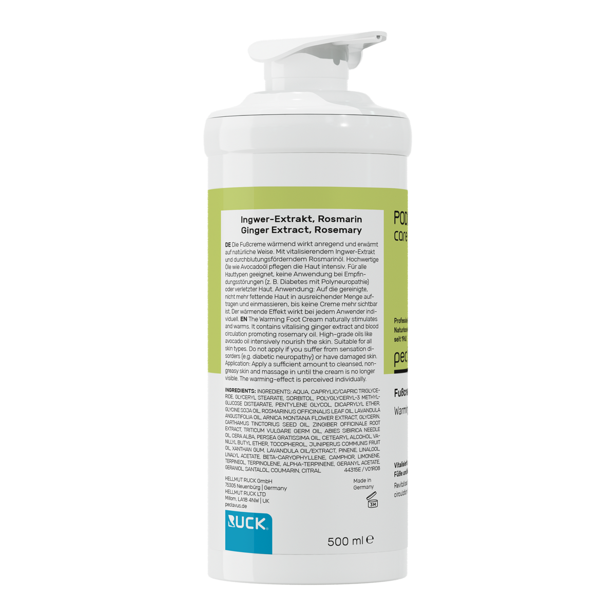 Peclavus PODOcare Fußcreme wärmend, kalte Füße 500 ml