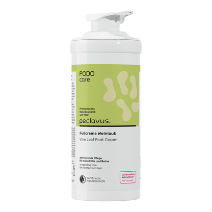 Peclavus PODOcare Fußcreme Weinlaub, müde Füße 500 ml