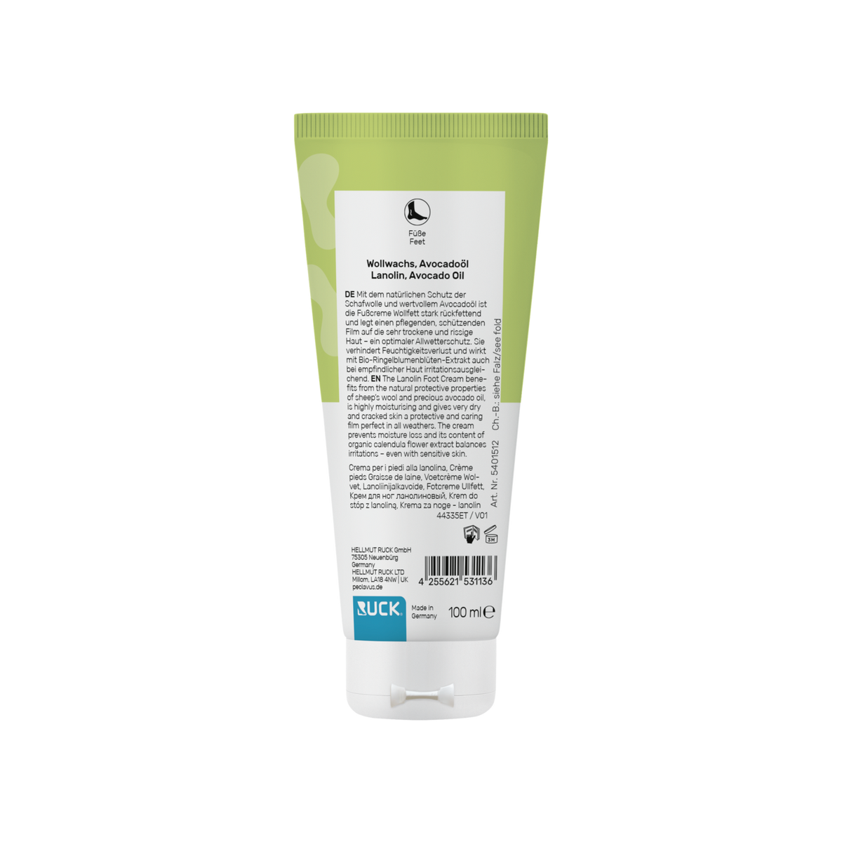 Peclavus PODOcare Fußcreme Wollfett, sehr trockene Haut 100 ml