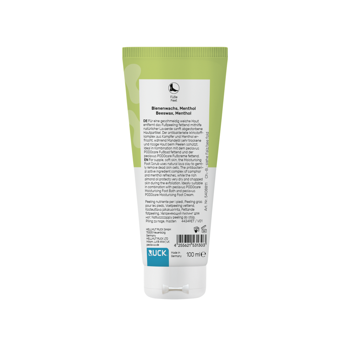 Peclavus PODOcare Fußpeeling fettend, trockene Haut 100 ml