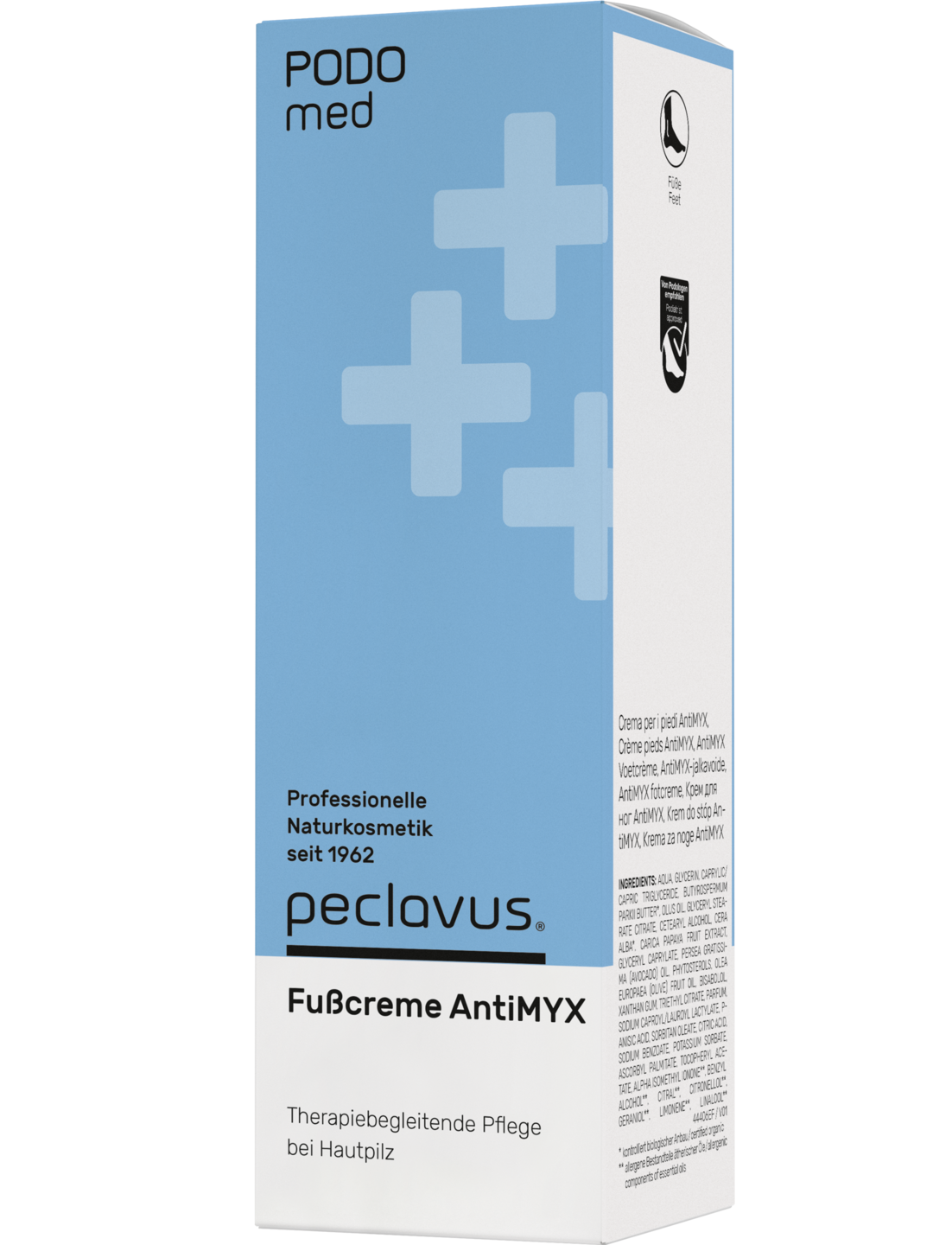 Peclavus PODOmed Fußcreme AntiMYX, pilzempfindliche Haut 100 ml