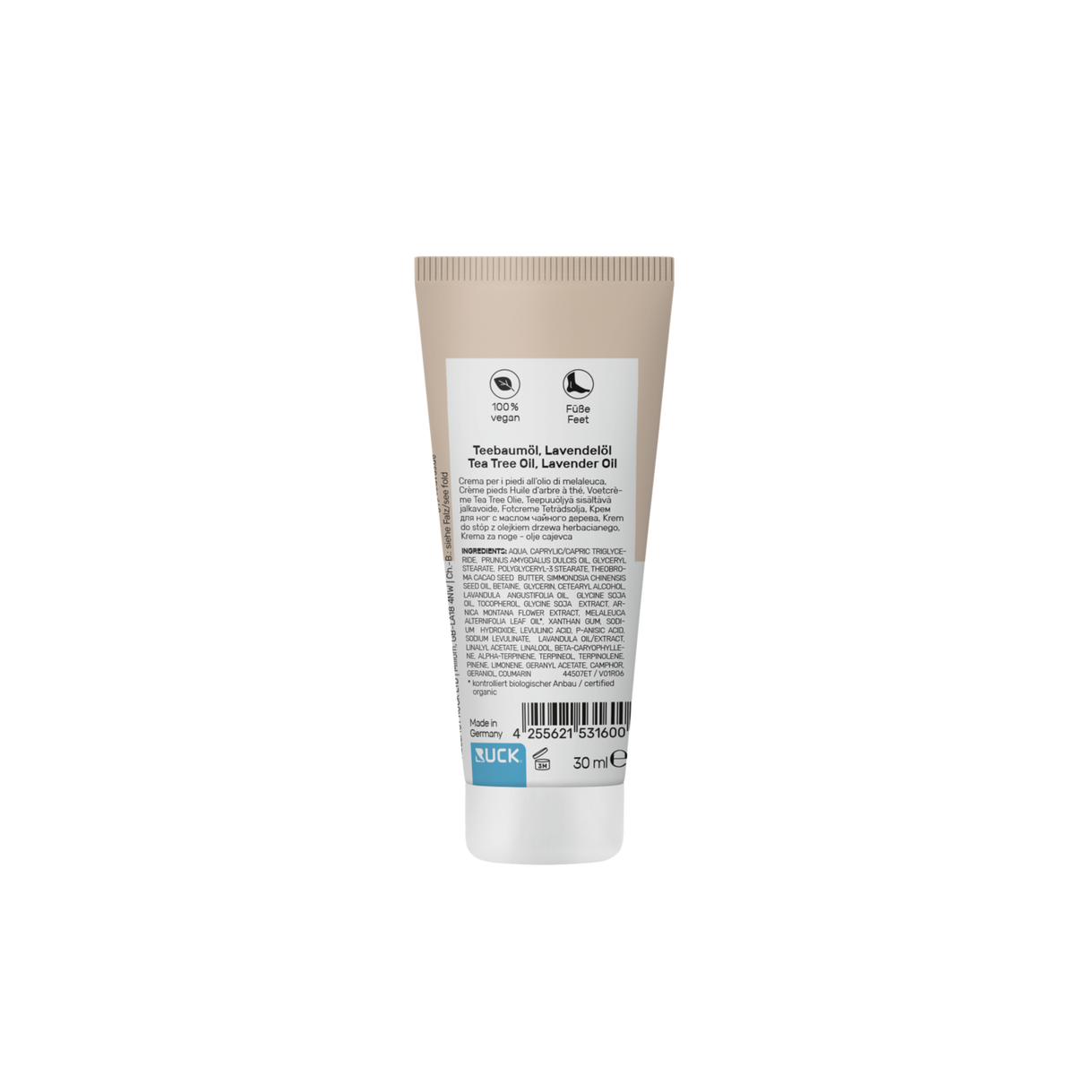 Peclavus PODOdiabetic Fußcreme Teebaumöl, sehr trockene und sensible Haut 30 ml